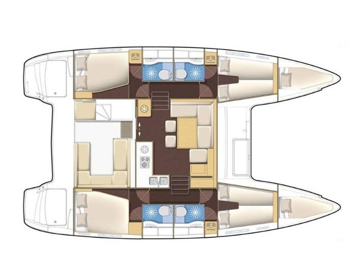 Book yachts online - catamaran - Lagoon 400 S2 - ANGELINA II - rent