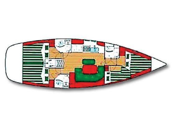 Book yachts online - sailboat - Oceanis 423 C-E-13 - ELLIDA - rent