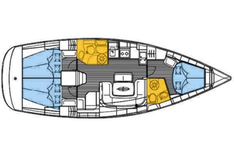 Book yachts online - sailboat - Bavaria 39 Cruiser - Anuschka - rent
