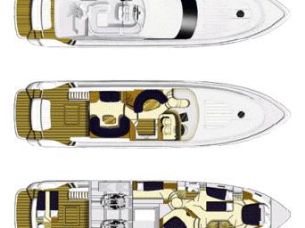 Book yachts online - motorboat - Princess 65 Fly - Pırıl - rent