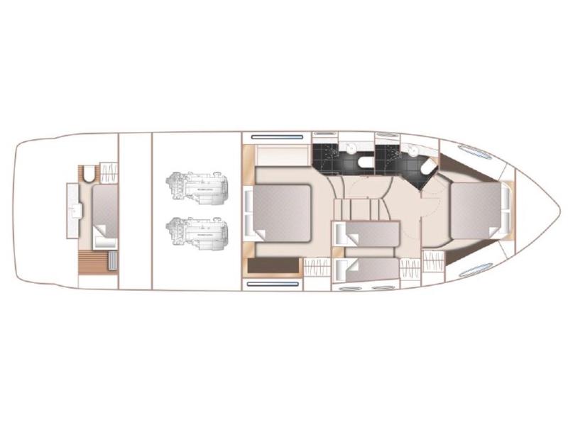 Book yachts online - motorboat - Princess 52 Fly - Miracle - rent