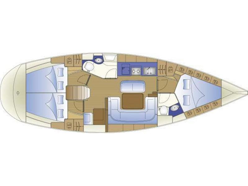 Book yachts online - sailboat - Bavaria 40 Cruiser - EC- 40B-08-G - rent
