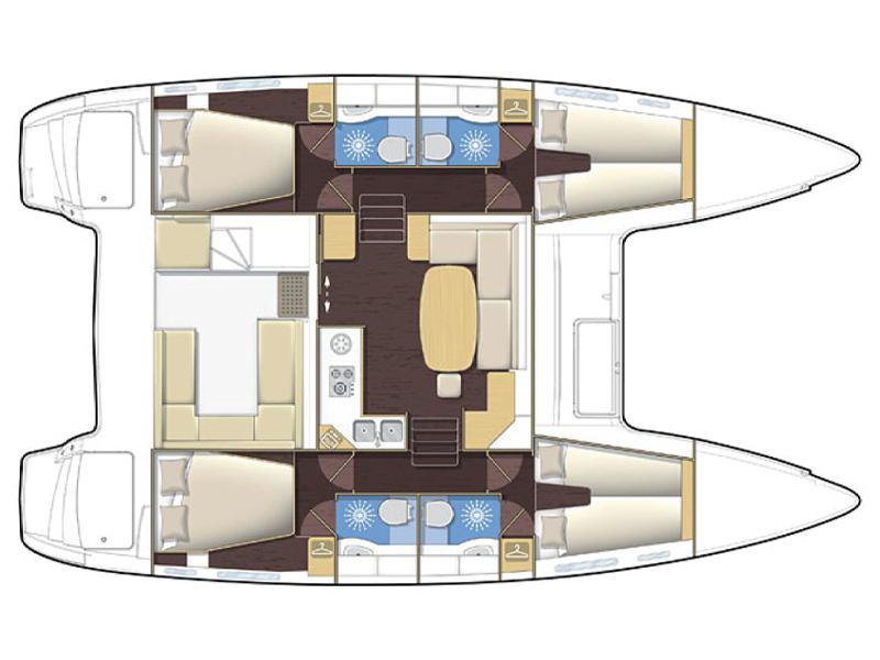 Book yachts online - catamaran - Lagoon 400 - EC- L40-15-G - rent