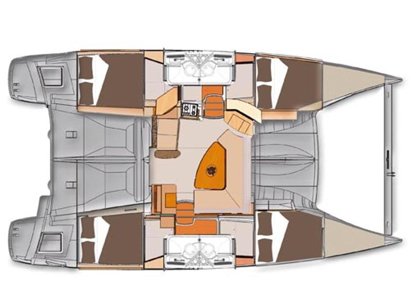 Book yachts online - catamaran - Lipari 41/4WC - EC- L41-14-CR - rent