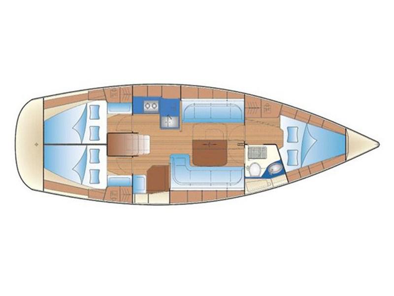 Book yachts online - sailboat - Bavaria 38 Cruiser - EC- 38B-08-CR - rent