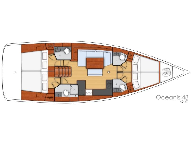 Book yachts online - sailboat - Oceanis 48 - FLOU - rent