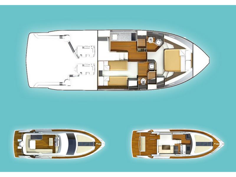 Book yachts online - motorboat - Fairline Squadron 42 - Solitaire - rent