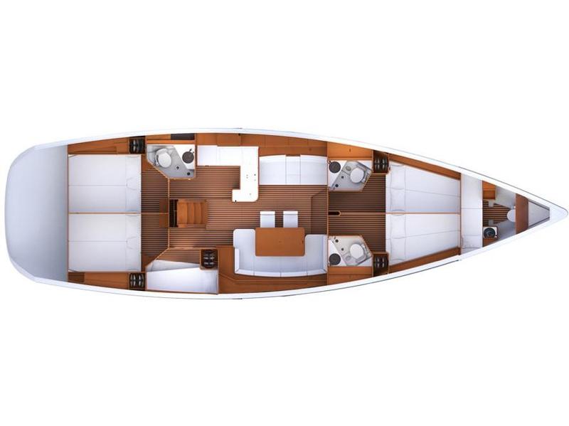 Book yachts online - sailboat - Jeanneau 53 - Kos 53.1 - rent