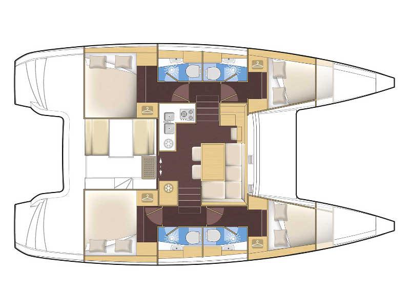 Book yachts online - motorboat - Lagoon 40 MY - Crazy Cat - rent