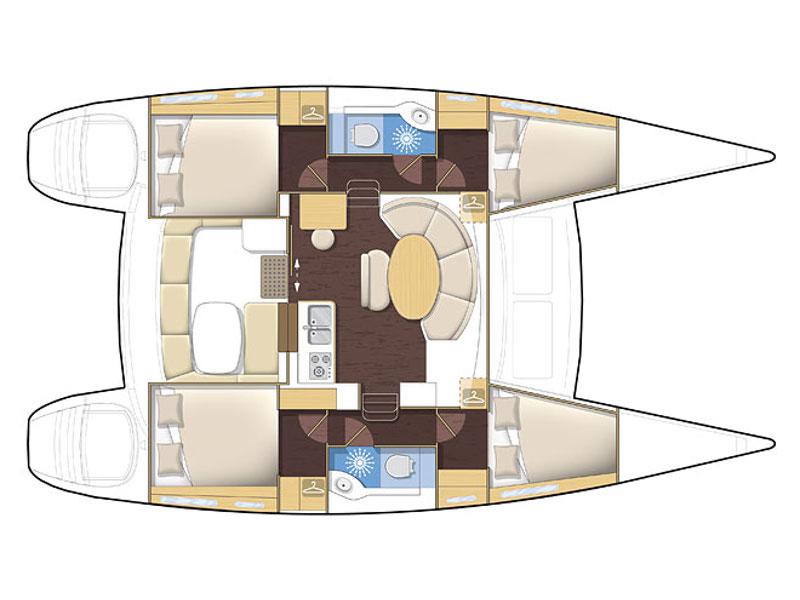 Book yachts online - catamaran - Lagoon 380 - Catharsis - rent