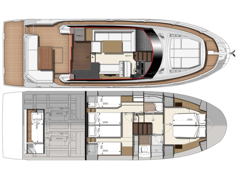 Book yachts online - motorboat - Prestige 460 - ADUDU 2 - rent