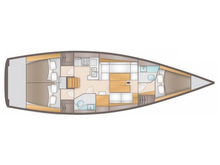 Book yachts online - sailboat - Salona 41 Performance - NAUGHTY GULL - rent