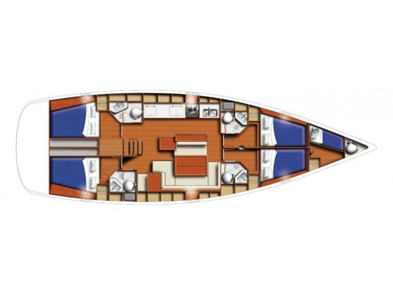 Book yachts online - sailboat - Oceanis 50 Family A/C &amp; GEN - Leandros - rent