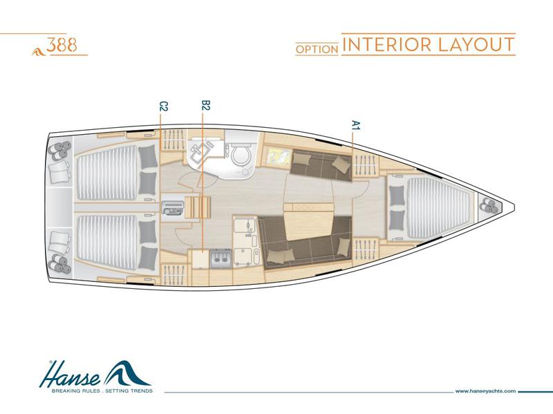 Book yachts online - sailboat - Hanse 388 - ENNOSIGEUS - rent