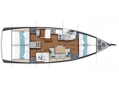 Book yachts online - sailboat - Sun Odyssey 440 - LEFKIPPI  - rent