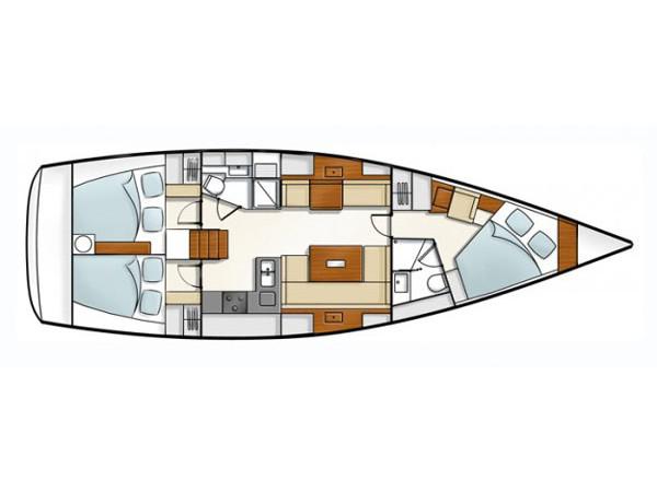 Book yachts online - sailboat - Hanse 430 - Tria S - rent