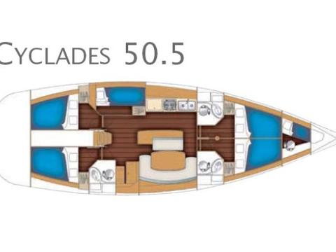 Book yachts online - sailboat - Cyclades 50.5 - White Pearl - rent