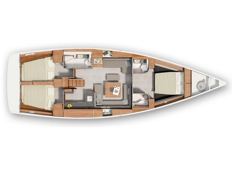 Book yachts online - sailboat - Hanse 445 - Zefiro - rent