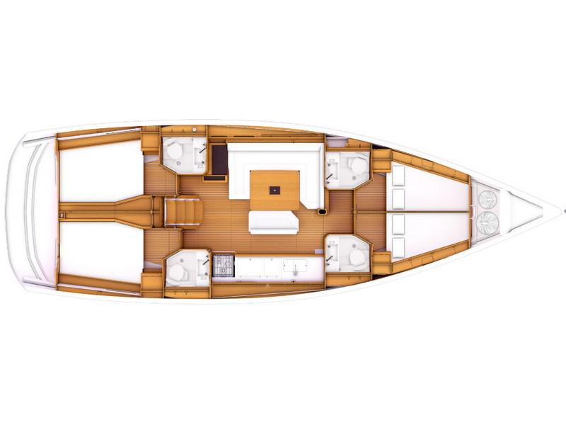 Book yachts online - sailboat - Sun Odyssey 469 - South Kiss - rent