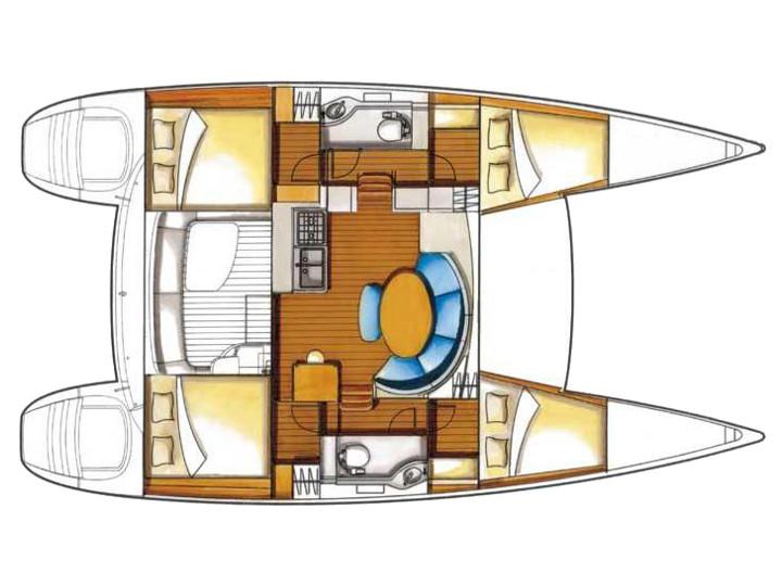 Book yachts online - catamaran - Lagoon 380 - Kiwi I - rent