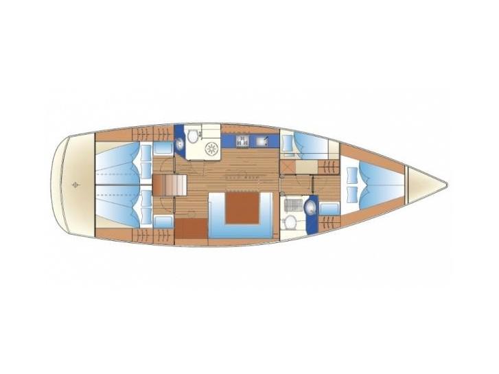 Book yachts online - sailboat - Bavaria 47 - Eos - rent