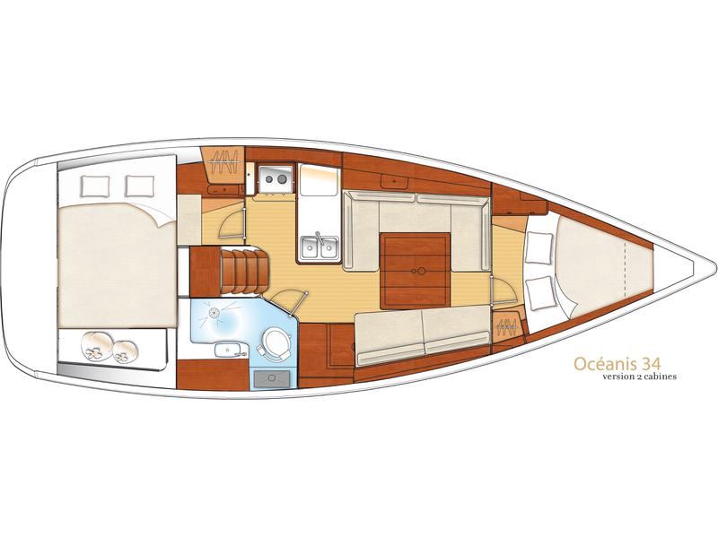 Book yachts online - sailboat - Oceanis 34 - Calma - rent