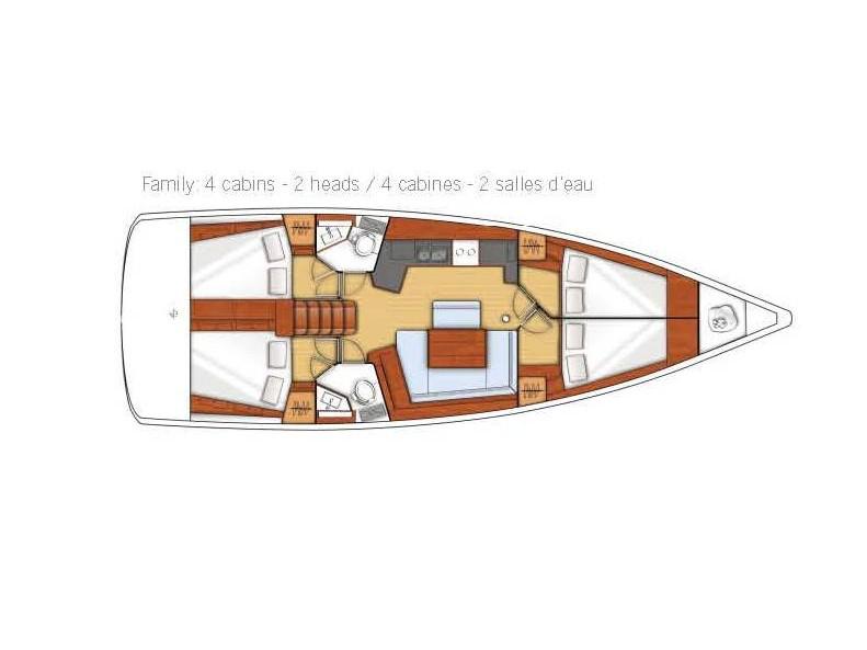 Book yachts online - sailboat - Oceanis 45 - Monte Cristo - rent