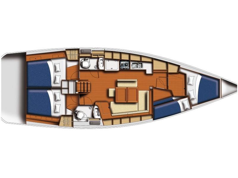 Book yachts online - sailboat - Oceanis 43 - Josefina - rent