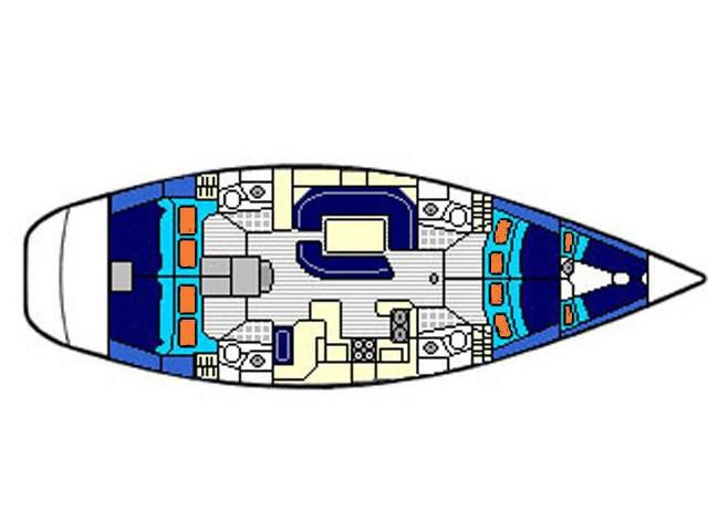 Book yachts online - sailboat - Sun Odyssey 52.2 - ATLANTIS - rent