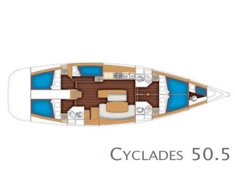 Book yachts online - sailboat - Cyclades 50.5 - Sofia IV - rent