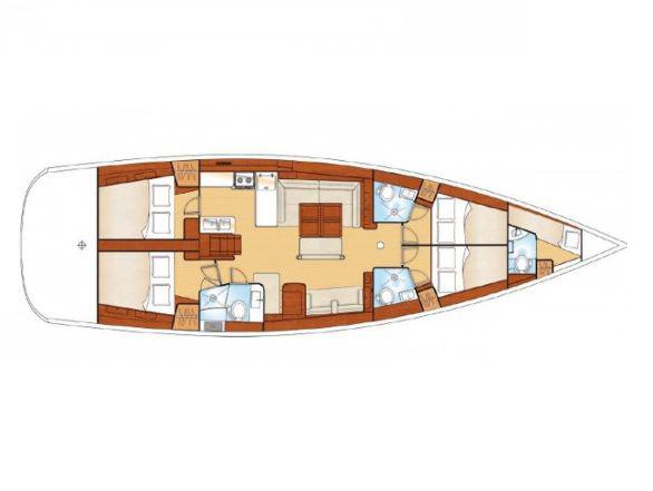 Book yachts online - sailboat - Oceanis 54 - mambo - rent