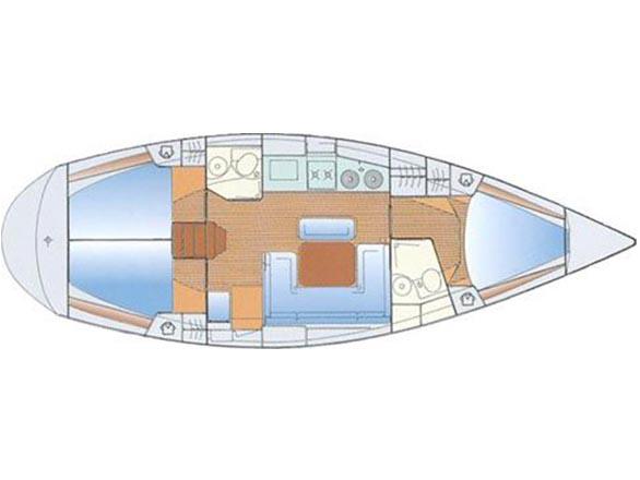 Book yachts online - sailboat - Bavaria 38H - PLATON 2 - rent