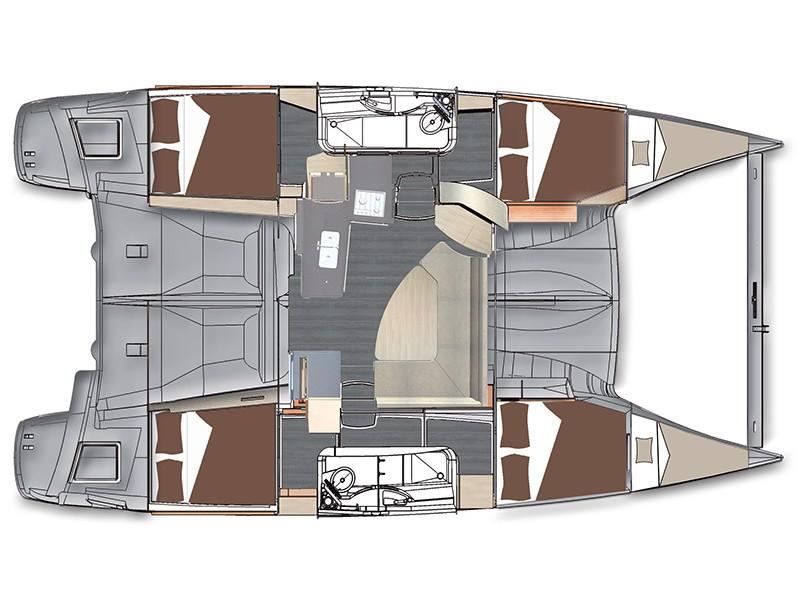 Book yachts online - catamaran - Lipari 41 (4 dbl, 2sgl) - Marisol - rent