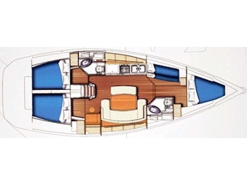 Book yachts online - sailboat - Beneteau Cyclades 43.4 - Gorda - rent