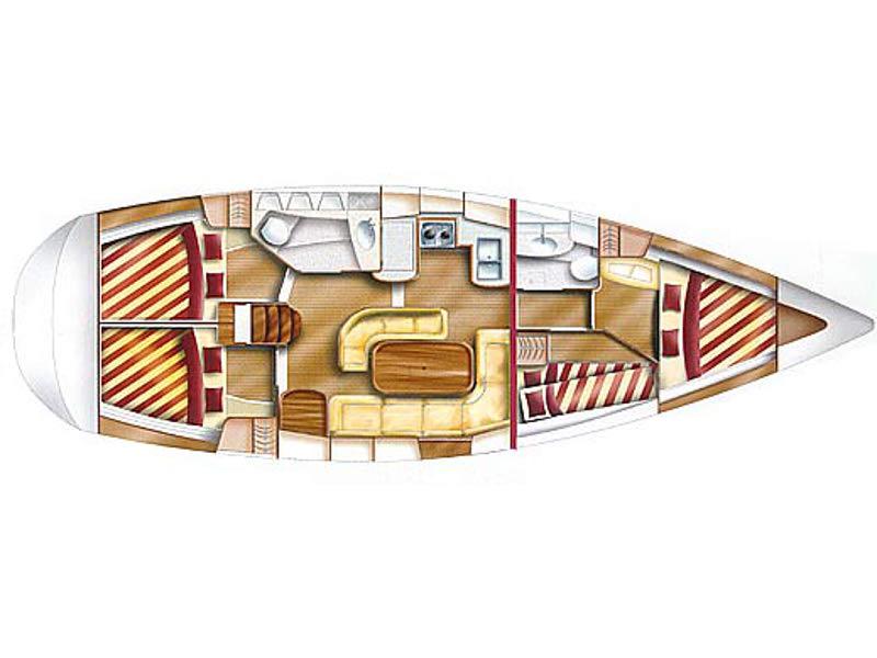 Book yachts online - sailboat - Dufour Gib Sea 43 - Filou IV - rent