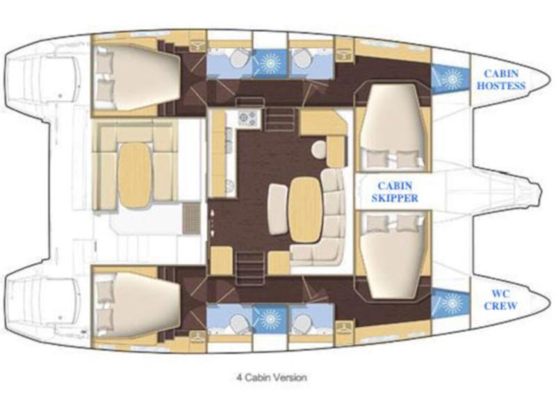 Book yachts online - catamaran - Lagoon 421 - Apre' ski - rent