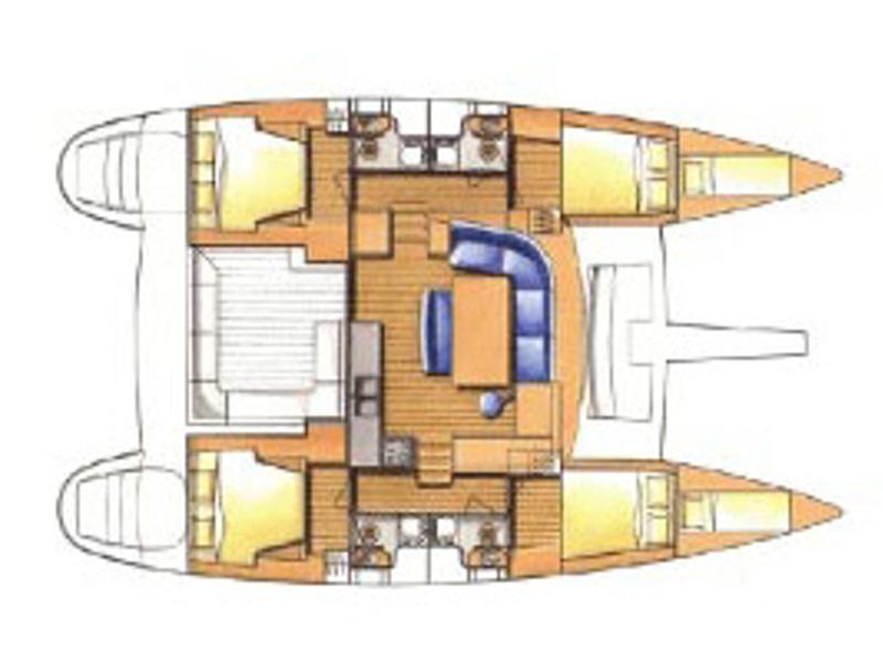 Book yachts online - catamaran - Lagoon 440 - Zippi - rent
