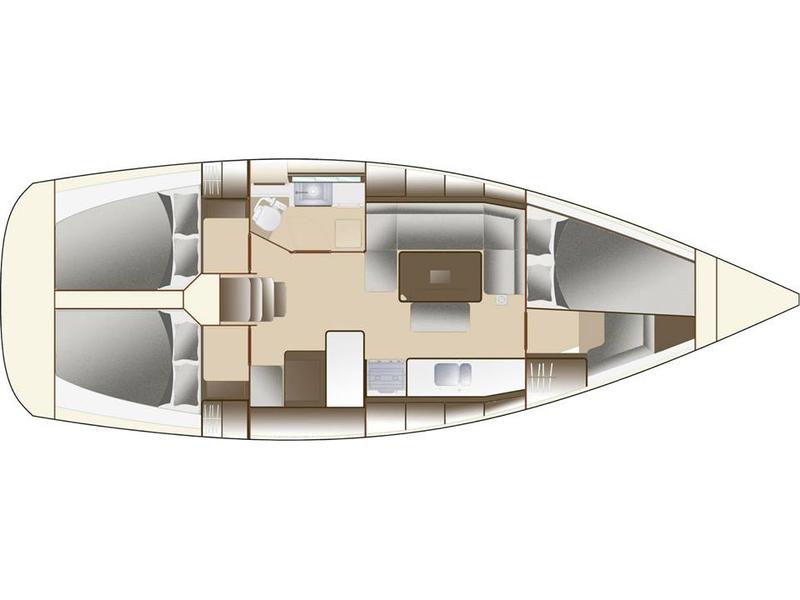 Book yachts online - sailboat - Dufour Grand Large 382 - Allegro - rent