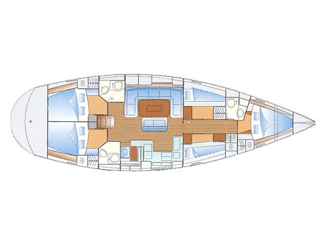 Book yachts online - sailboat - Bavaria 50 Cruiser - Perseas - rent