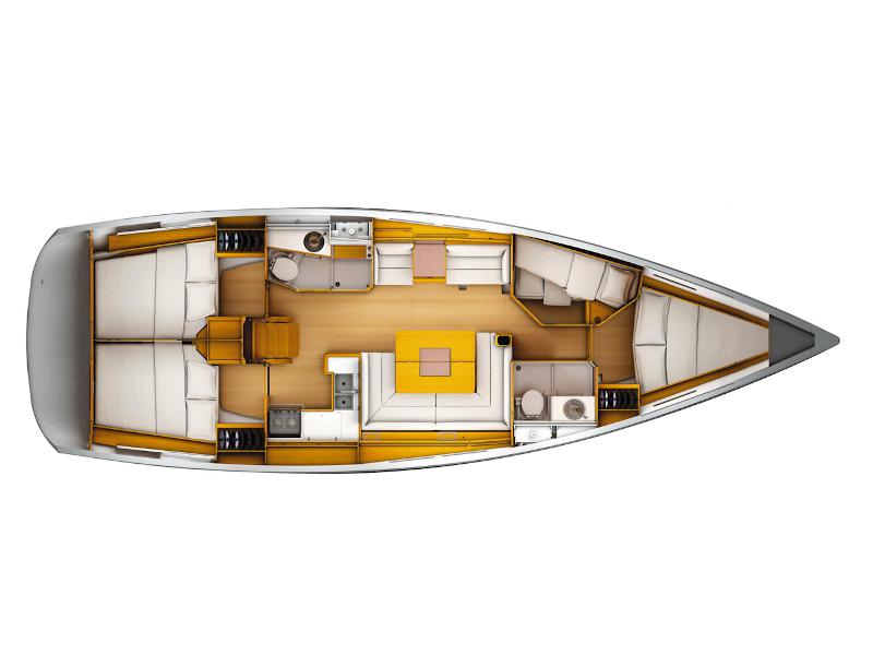 Book yachts online - sailboat - Sun Odyssey 449 - Yakara - rent