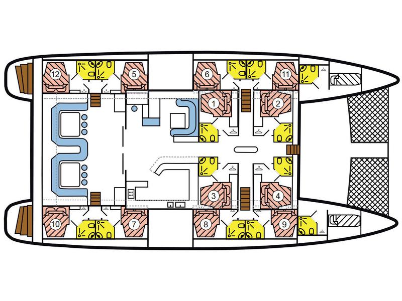 Book yachts online - catamaran - Mojito 78 - incl. crew &amp; full board - Le Gauguin - rent