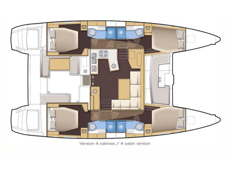 Book yachts online - catamaran - Lagoon 450 F - Zacapa - rent