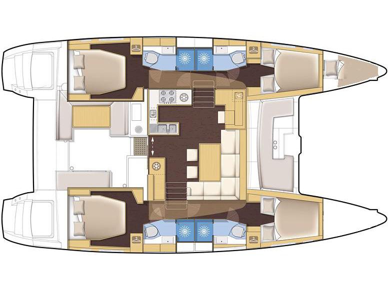 Book yachts online - catamaran - Lagoon 450 - Siddhartha | A/C generator watermaker - rent