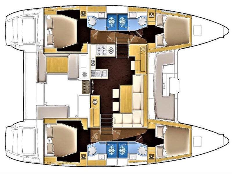 Book yachts online - catamaran - Lagoon 450 - Allegra - rent