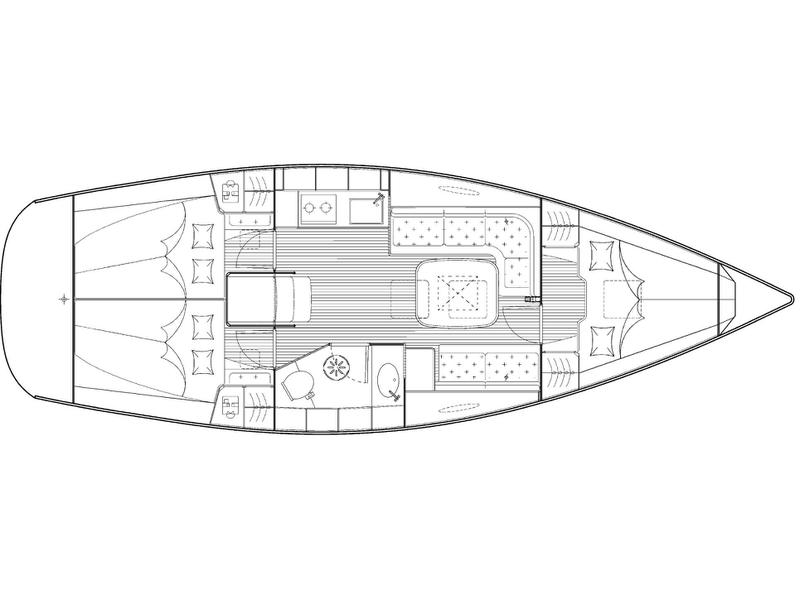Book yachts online - sailboat - Bavaria 35 Cruiser - Antiopi - rent