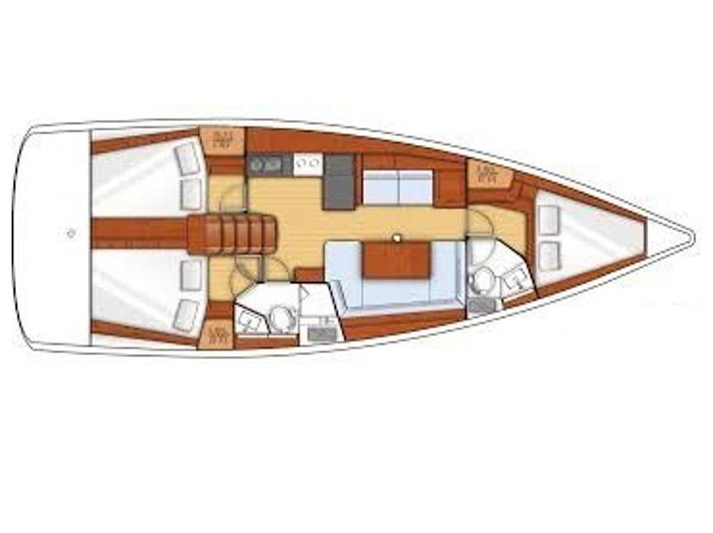 Book yachts online - sailboat - Oceanis 41 - Ocellot blue - rent