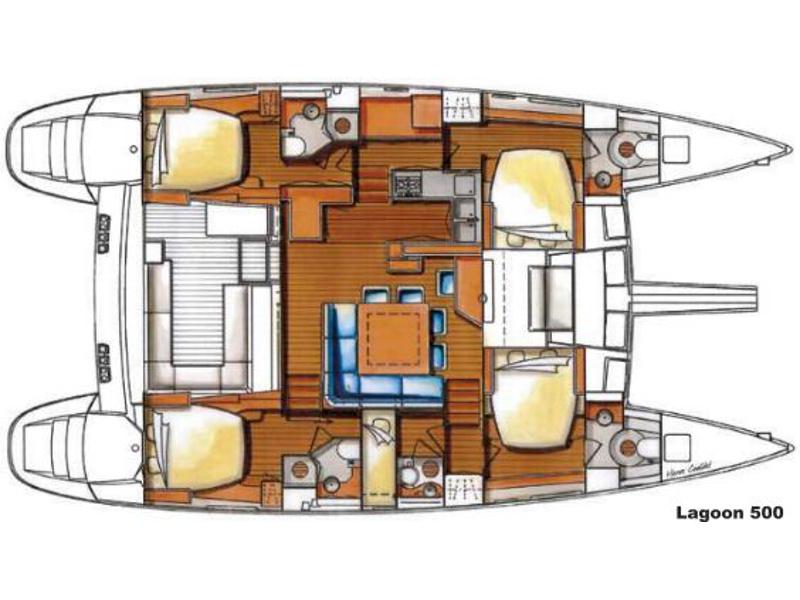 Book yachts online - catamaran - Lagoon 500 - Otto Mezzo (Refitting 2016/17) - rent
