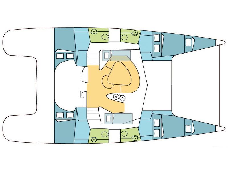 Book yachts online - catamaran - Bahia 46 - Alboran Cachaça Cuba - rent