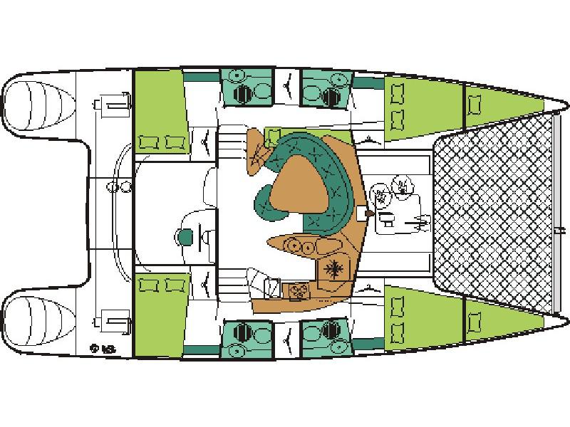 Book yachts online - catamaran - Bahia 46 - Alboran Cachaça Cuba - rent