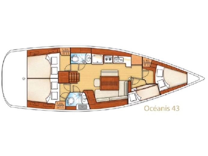 Book yachts online - sailboat - Oceanis 43-4 - Alboran XXXI Saoco (Majorca) - rent